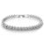 Elegant Platinum Crystal Bangle for Women and Girls