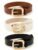 Elegant Women’s Leather Belts Set – 3 Piece Combo in Multicolor