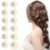 Flower Spiral Juda Pins Set for Bridal Hair – Pack of 12