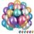 Flyloons 25pcs Multicolor Metallic Chrome Balloons – Party