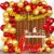 Gold and Red Anniversary Decor Kit – 62 Pieces by Party Propz