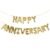 Gold Happy Anniversary Balloon Set – 16pcs Party Decorations