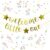 Gold Welcome Little One Baby Shower Banner – Party Propz