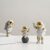 Golden Astronaut Figurines for Home Decor – Set of 3
