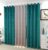 Luxurious Galaxy Suede Velvet Curtains – Aqua Gold, Set of 3