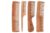 Neem Wood Hair Comb Set for Natural Hair Care (4 Pieces)