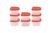 Set of 8 Oval Stackable Food Containers, BPA-Free, 250ml