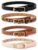 Women’s Multicolor Leather Belts Combo – Set of 4 by Shining Diva